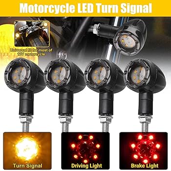 YAMAHA LEDウインカー Amazon.com: E-Mark LED Front Turn Signals Blinker Indicator